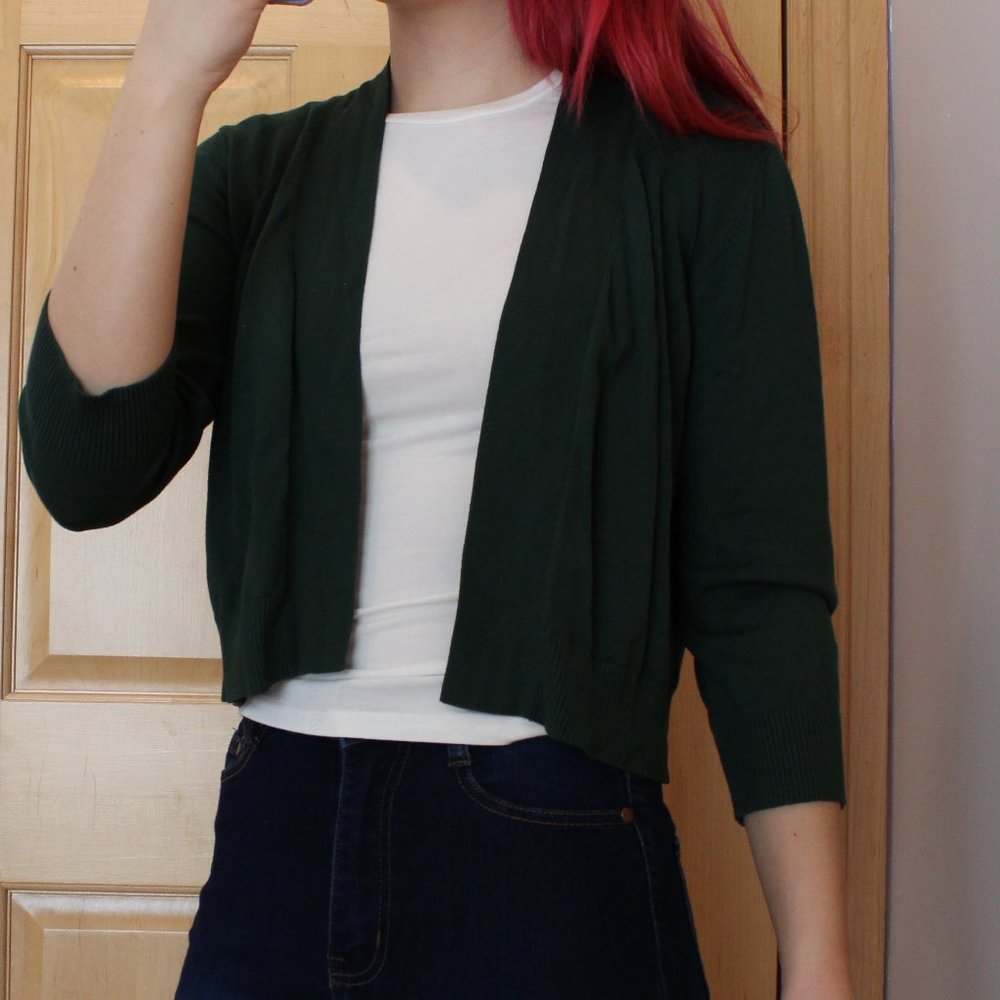 Green Cardigan